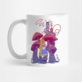 Alice and The Hookah Smoking Caterpillar Mug